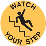 BRADY SAFETY FLOOR MARKER WATCH YOUR STEP SIGN