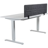 HEDJ ABOVE PET DESK MOUNTED SCREEN 1400 X 340MM CHARCOAL