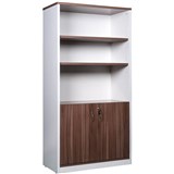 OM PREMIER CABINET HALF DOORS LOCKABLE 900 X 450 X 1800MM CASNANWHITE