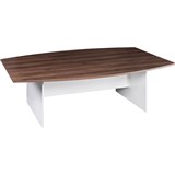 OM PREMIER BOARDROOM TABLE 2400 X 1200 X 720MM CASNANWHITE