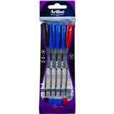 ARTLINE SMOOVE BALLPOINT PEN MEDIUM 10MM ASSORTED PACK 5