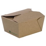 BIOPAK BIOBOARD LUNCH BOX SMALL 110 X 90 X 64MM PACK 50