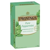 TWININGS PURE PEPPERMINT TEA BAGS PACK 40