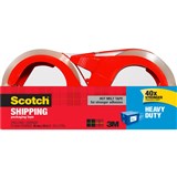 SCOTCH 385021RDAU HEAVY DUTY SHIPPING PACKAGING TAPE WITH DISPENSER 48MM X 50M PACK 2