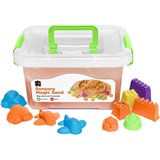 EDUCATIONAL COLOURS SENSORY MAGIC SAND 2KG ORANGE WITH MOULDS