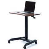 INFINITY PNEUMATIC LECTERN DESK WITH CASTORS 700 X 480MM BLACK