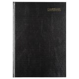 CUMBERLAND 42ECBK CASEBOUND DIARY 2 DAYS TO PAGE A4 BLACK