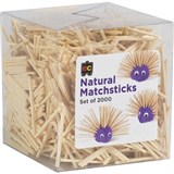 EDUCATIONAL COLOURS MATCHSTICKS NATURAL BOX 2000