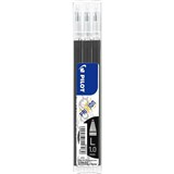 PILOT BLSFR10 FRIXION ERASABLE ROLLERBALL GEL REFILL MEDIUM 10MM BLACK PACK 3