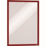 DURABLE DURAFRAME SIGN HOLDER ADHESIVE BACK A3 RED PACK 2