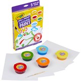 CRAYOLA SPILL PROOF WASHABLE PAINT KIT ASSORTED PACK 5