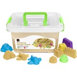 EDUCATIONAL COLOURS SENSORY MAGIC SAND 2KG NATURAL WITH MOULDS