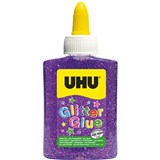 UHU GLITTER GLUE BOTTLE 88ML PURPLE