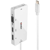LINDY 43279 ADAPTER CONVERTER USBC TO MULTIAV WHITE