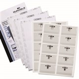DURABLE NAME BADGE COMBI CLIP AND INSERTS 54 X 90MM CLEAR PACK 20