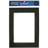 ZART PRECUT MOUNTS A5 BLACKWHITE PACK 10