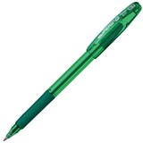 PENTEL BK401 SUPERB G BALLPOINT PEN 07MM GREEN BOX 12