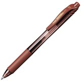 PENTEL BL107 ENERGEL X RETRACTABLE GEL INK PEN 07MM BROWN BOX 12