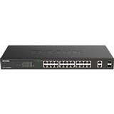 DLINK DGS110026MPV2 26PORT GIGABIT SMART MANAGED POE SWITCH WITH 24 POE PORTS AND 2 SFP COMBO PORTS 370W POE BUDGET