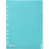 MARBIG PROFESSIONAL ANTIMICROBIAL DIVIDER PP 10TAB A4 BLUE