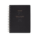 ATAGLANCE  SIGNATURE DIARY WEEK TO VIEW A5 BLACK