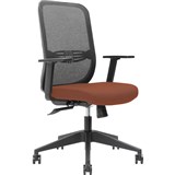BRINDIS TASK CHAIR HIGH MESH BACK NYLON BASE ARMS BRICK