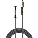 LINDY 35327 CROMO LINE 35MM TO EXTENSION AUDIO CABLE 1M GREY