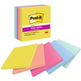 POSTIT 6545SSJOY SUPER STICKY NOTES 76 X 76MM SUMMER JOY PACK 5