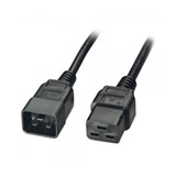 LINDY 30121 POWER CABLE IECC20 PLUG TO C19 SOCKET 15A 1M BLACK
