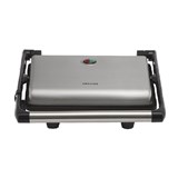 HELLER SANDWICH PRESS STAINLESS STEEL 4 SLICE SILVER