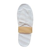 COMPASS OPEN TOE ECO SLIPPERS IN PAPER BAND WHITE