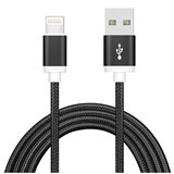 ASTROTEK USB MALE TO 8 PIN MALE LIGHTNING DATA SYNC CHARGER CABLE FOR IPHONE 1M BLACK