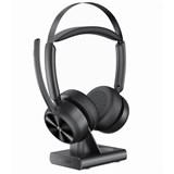 EMEET HS80 GENIUSCALL WIRELESS BLUETOOTH ONEAR HEADSET WITH CHARGING BASE AND SUPER ENC BLACK