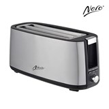 NERO TOASTER 4 SLICE LONG STAINLESS STEEL