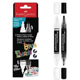 BLACK EDITION SHAKE AND PAINT MARKERS BLACK AND WHITE PACK 2