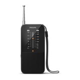 PHILIPS PORTABLE AM FM RADIO BLACK