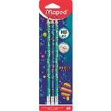MAPED 851816 PIXEL PARTY PENCIL GRAPHITE PACK 6