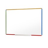 VISTA MAGNETIC WHITEBOARD 1500 X 600MM MULTI COLOUR FRAME