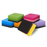 VISIONCHART WHITEBOARD ERASERS 50 X 50MM ASSORTED COLOURS PACK 12