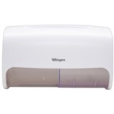 WHISPER STANDARD DUAL TOILET ROLL HOLDER HORIZONTAL WHITE