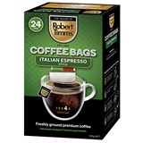 ROBERT TIMMS COFFEE BAGS ITALIAN ESPRESSO PACK 24