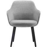 RAPIDLINE ASPEN 4 LEG TUB CHAIR LIGHT GREYBLACK
