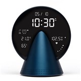 LEXON CONIC RADIO ALARM CLOCK WITH FM  BUILTIN BLUETOOTH SPEAKER BLUE