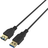 COMSOL USB 30 EXTENSION CABLE A MALE TO A FEMALE 2METER BLACK