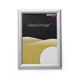 DEFLECTO ALUMINIUM SNAP FRAME FOR WALL DISPLAY A5 SILVER