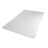 FLOORTEX CHAIRMAT MULTIPURPOSE CARPET PVC LOW PILE RECTANGLE 750 X 1200MM CLEAR