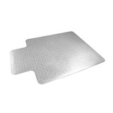 FLOORTEX TRYLOCK CHAIRMAT KEYHOLE PVC LOW PILE 900 X 1200MM CLEAR