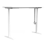 BURO SYNTRA HEIGHT ADJUSTABLE WHITE DESK 1800 X 750MM WHITE FRAME