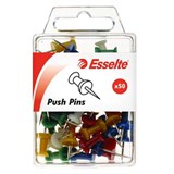 DELI  PUSH PINS ASSORTED PACK 100