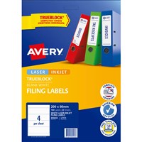 Laser Filing Labels